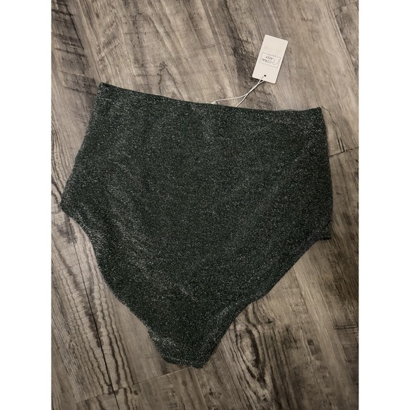 Coral Reef High Waist Bikini Swimsuit Top 12/14 Large Bottoms 14/15 Xl  Nwt - Picture 4 of 4